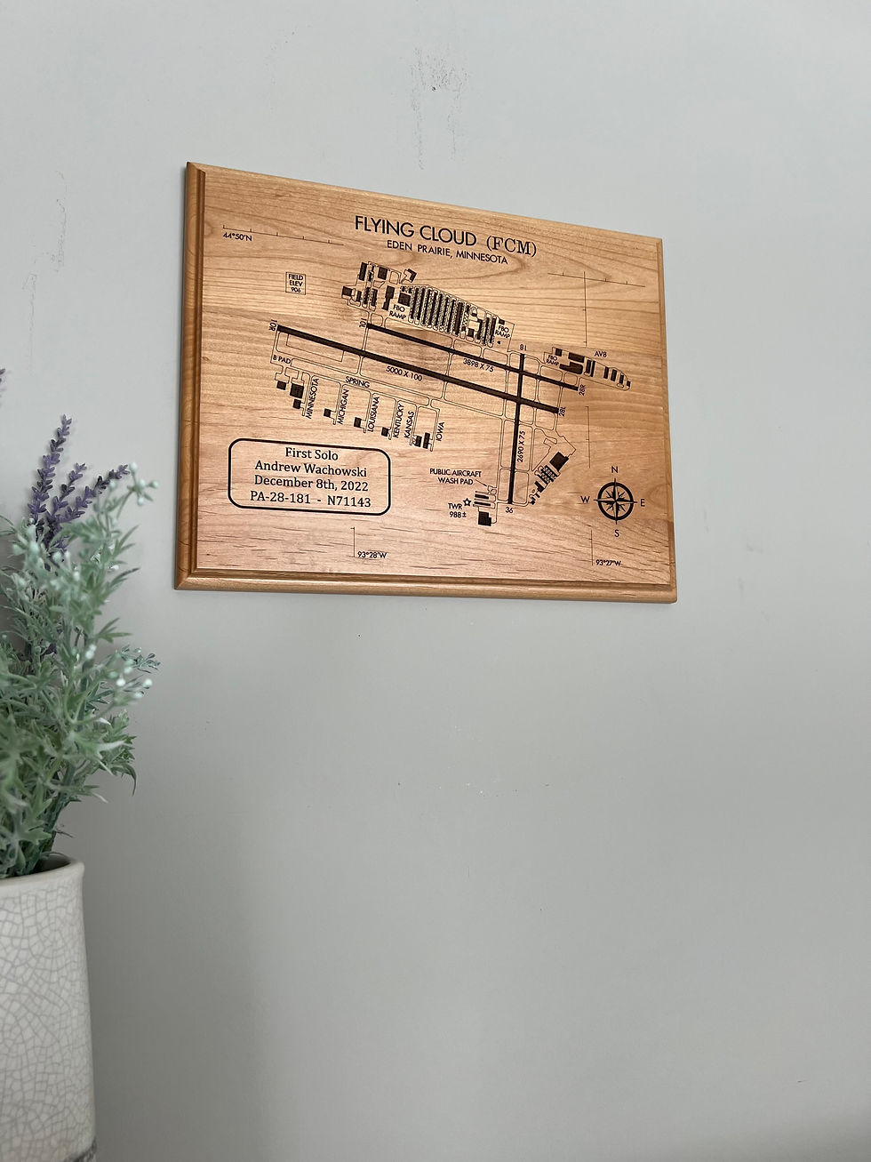 Thumbnail: First Solo Plaque Wooden