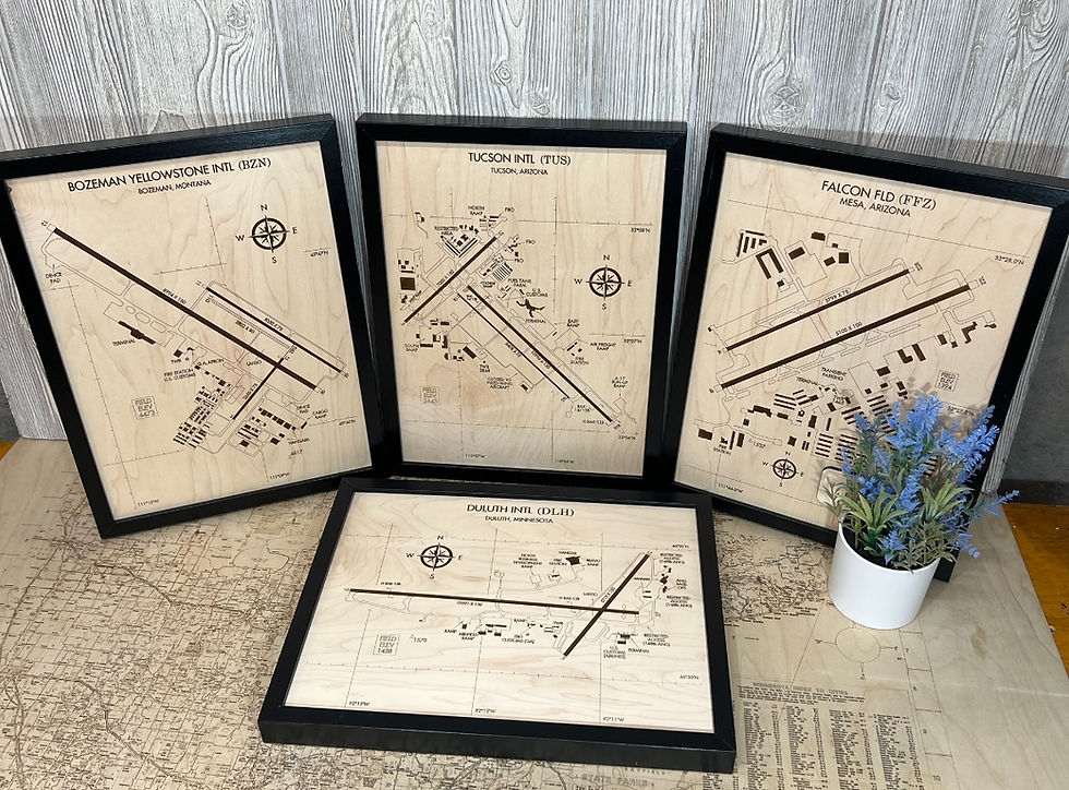 Thumbnail: Airport Map Airport Diagram Wall Art