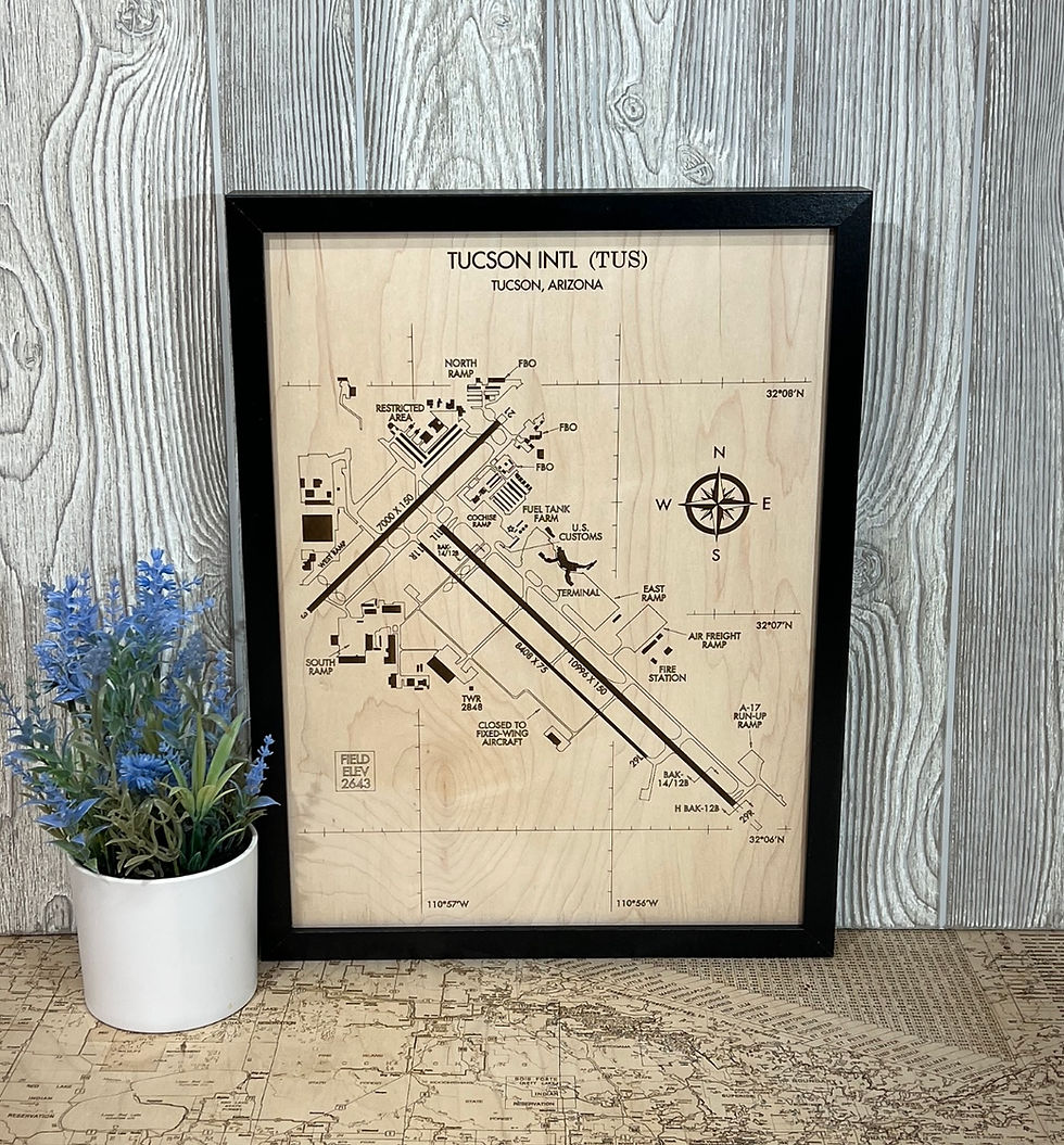 Thumbnail: Airport Map Airport Diagram Wall Art