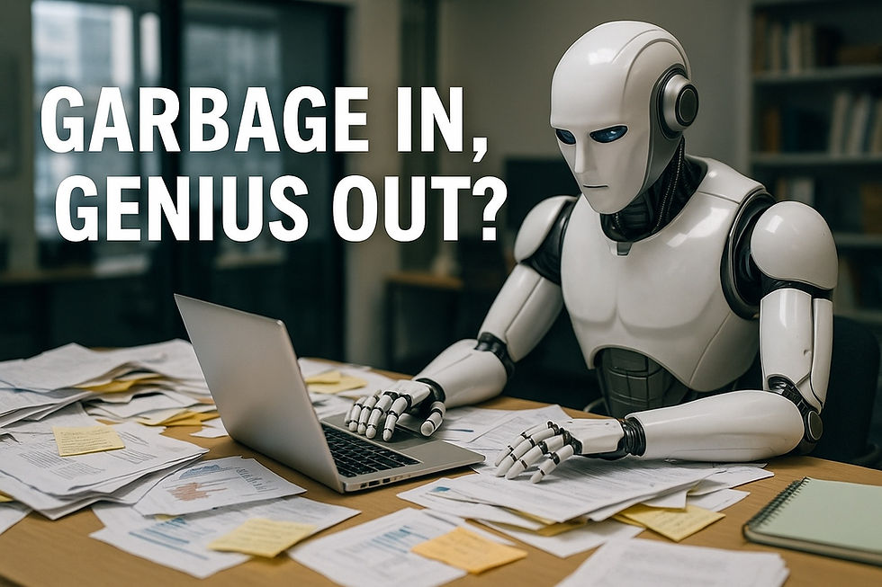 Garbage in Genius out, messy data can be used with AI