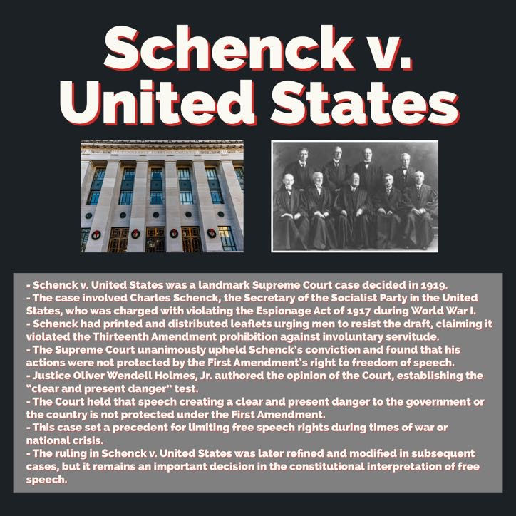 Schenck v. United States