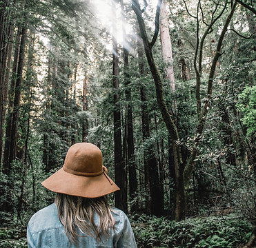Girl in a Forest