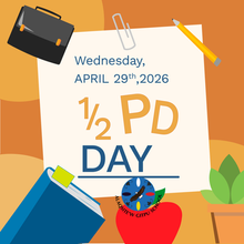 Professional Development Day - Half Day for Students
