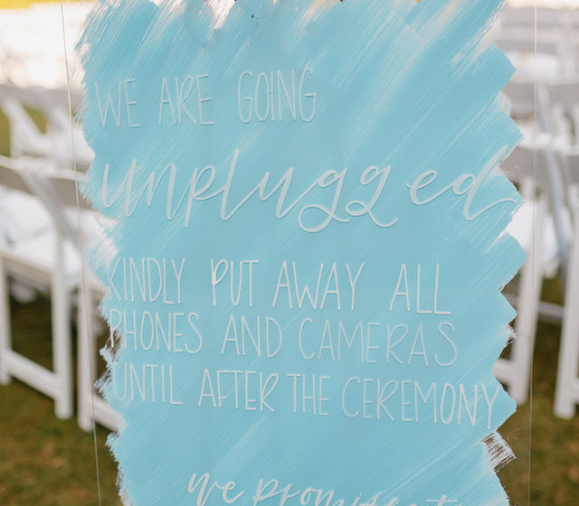 Ceremony Signage