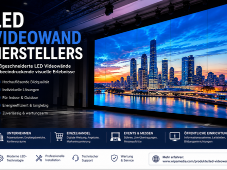 LED Videowand Hersteller – Hochwertige LED Videowalls für Unternehmen, Events & Digital Signage