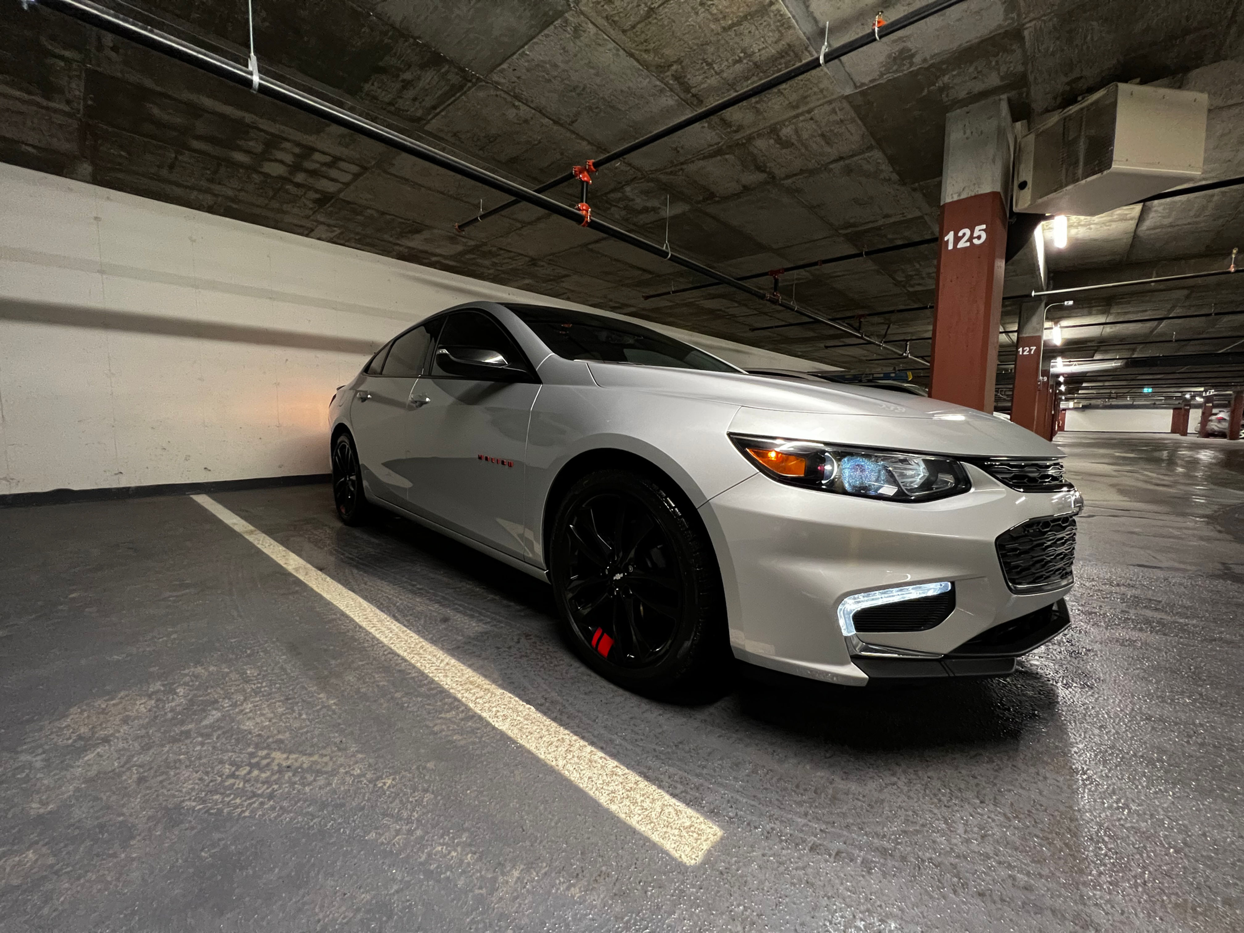 Exterior Auto Detailing of a Chevy Malibu