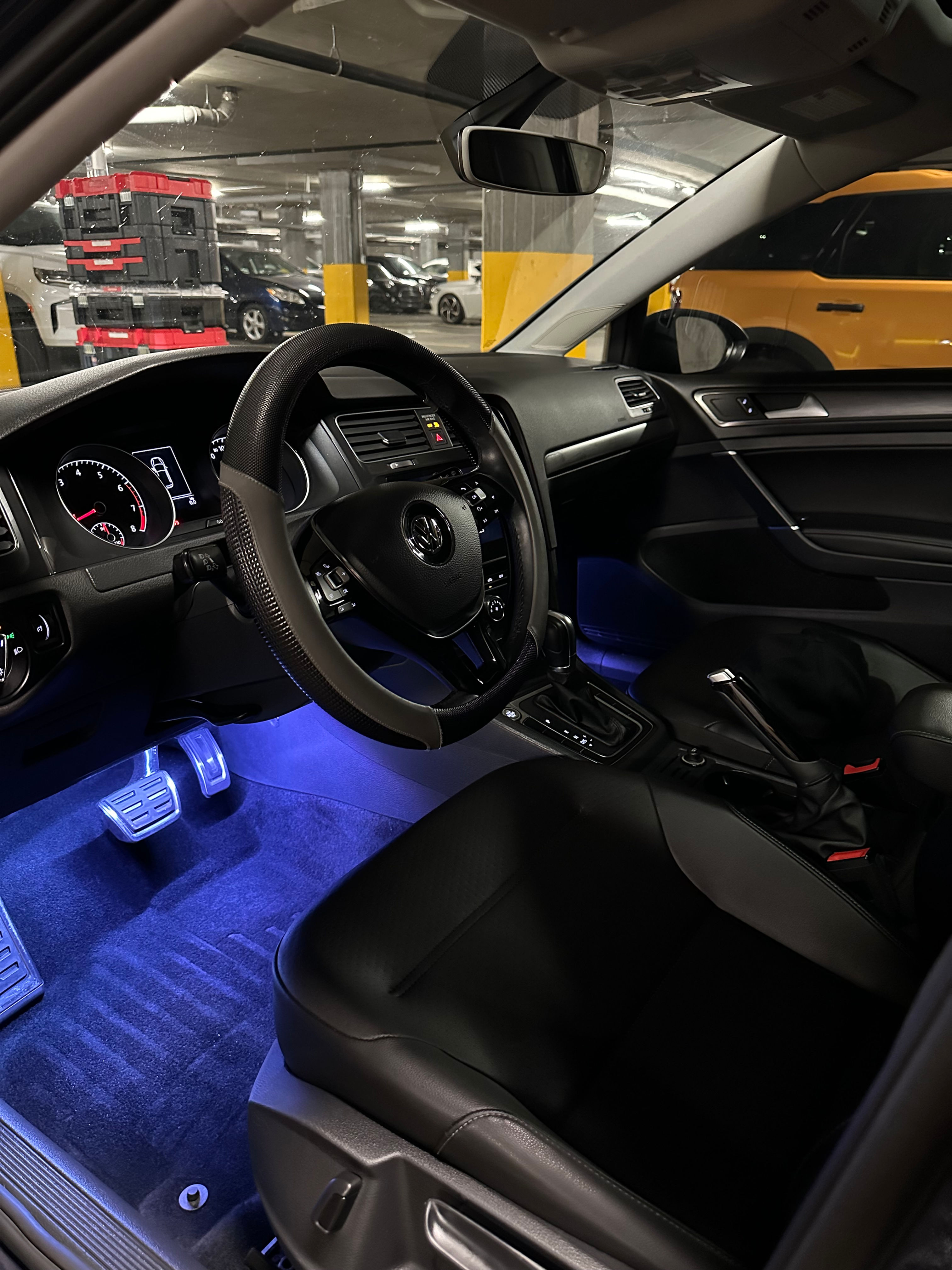 Beautiful interior of a BMW, interior detailing for luxury service