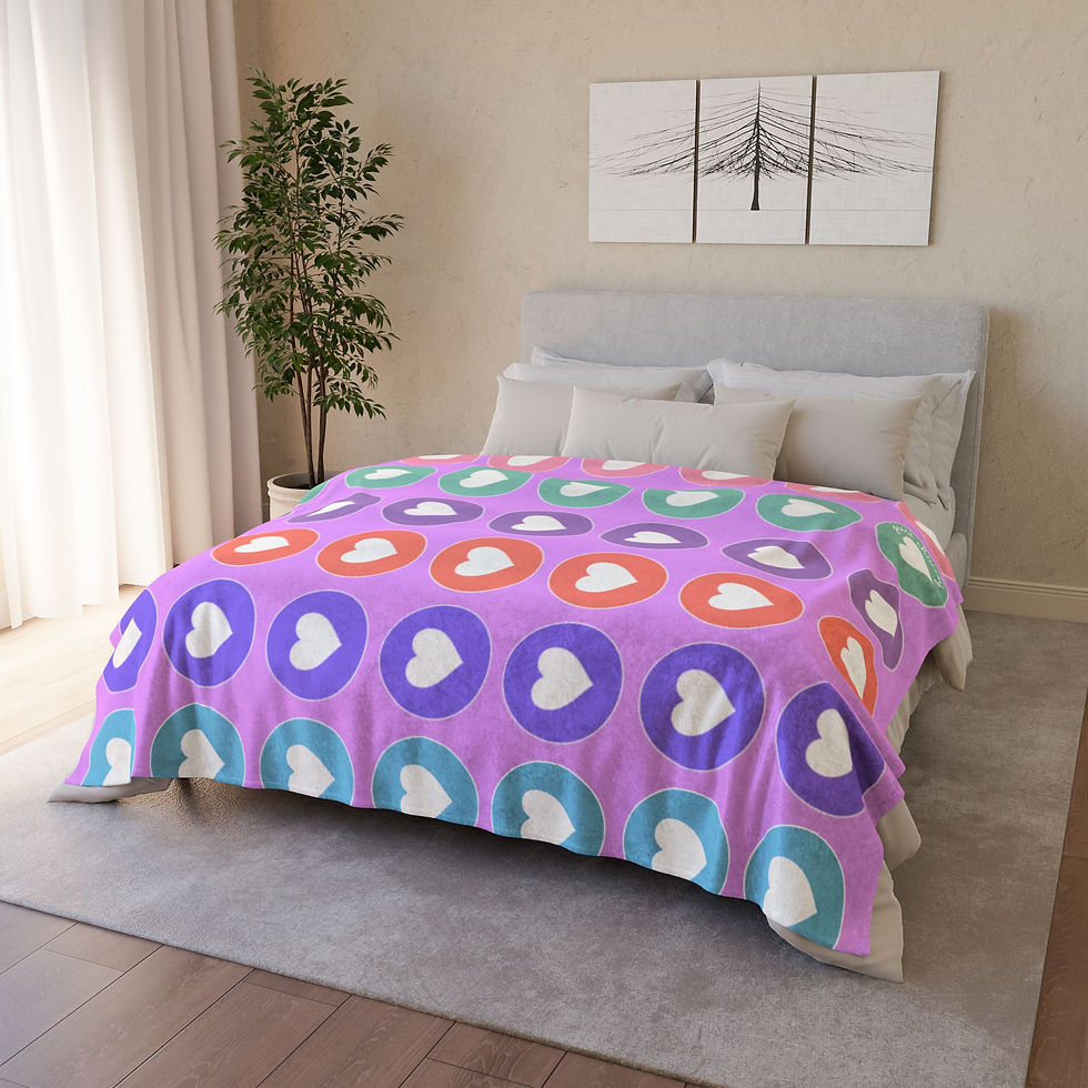 Thumbnail: Purple Heart Disc Blanket x just chrissy