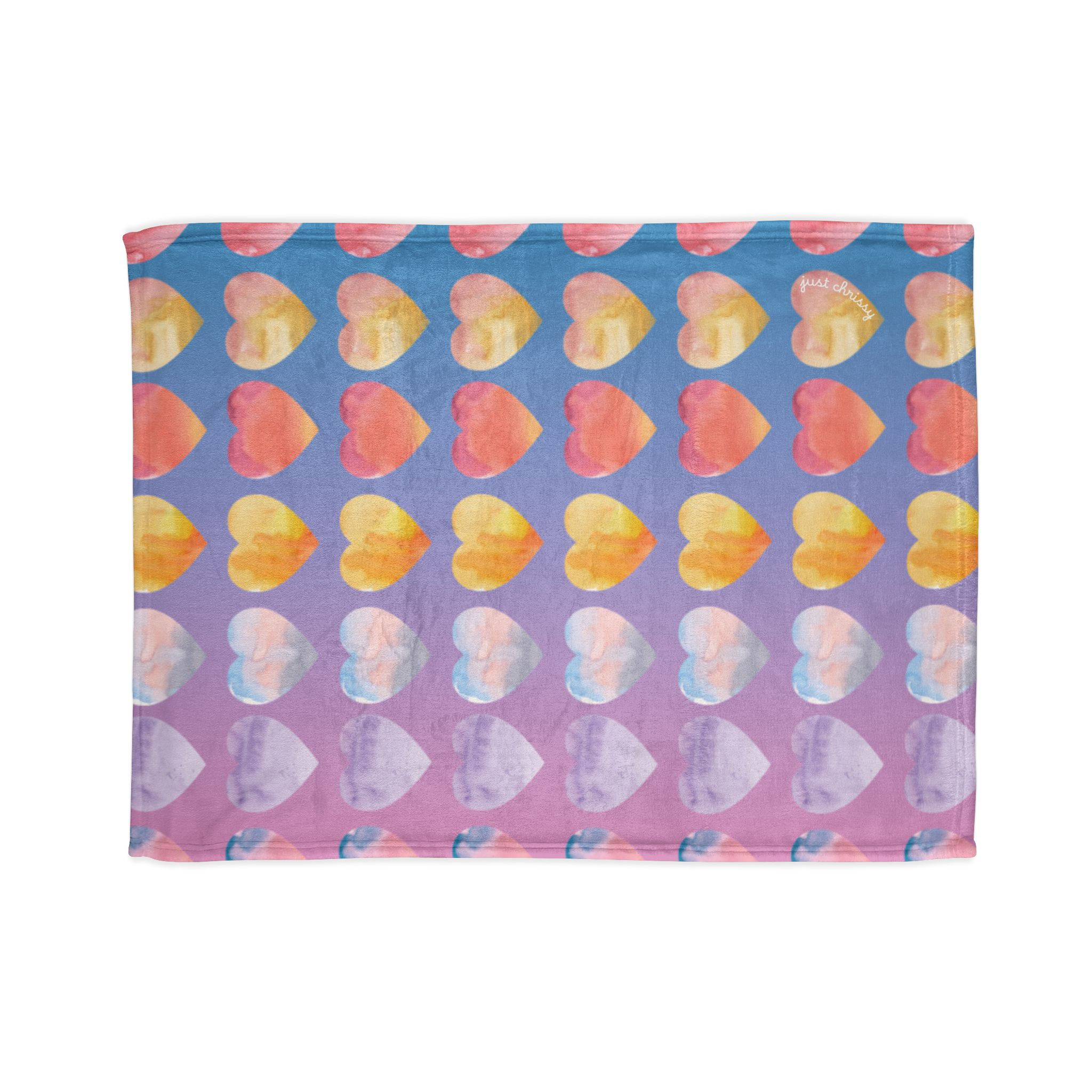 Ombre Heart Blanket x just chrissy