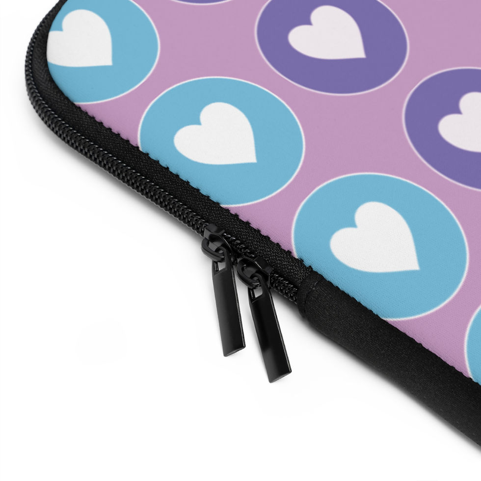 Thumbnail: Purple Heart Disc Laptop Sleeve x just chrissy