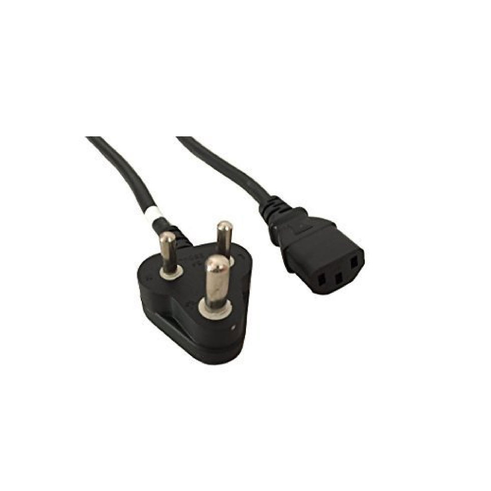 Power cord, 3 Pin 6AMP.