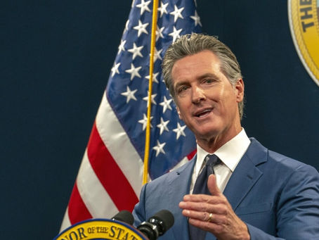 California Gov. Gavin Newsom speaks during a news conference about IVF in Sacramento