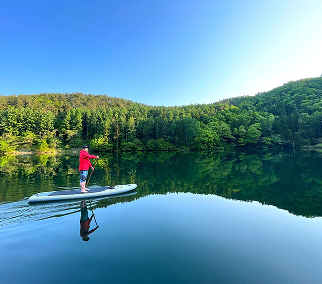 nozawa green field -TREE CAMP＆SUP- ツリーハウスとSUPツアー 長野県