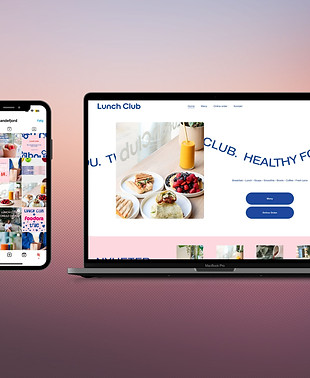 PC skjerm og mobil som viser hjemmeside