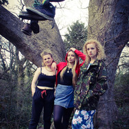 Leah Mains, Charlotte Gray, and Brogan Gilbert in Shoefiti