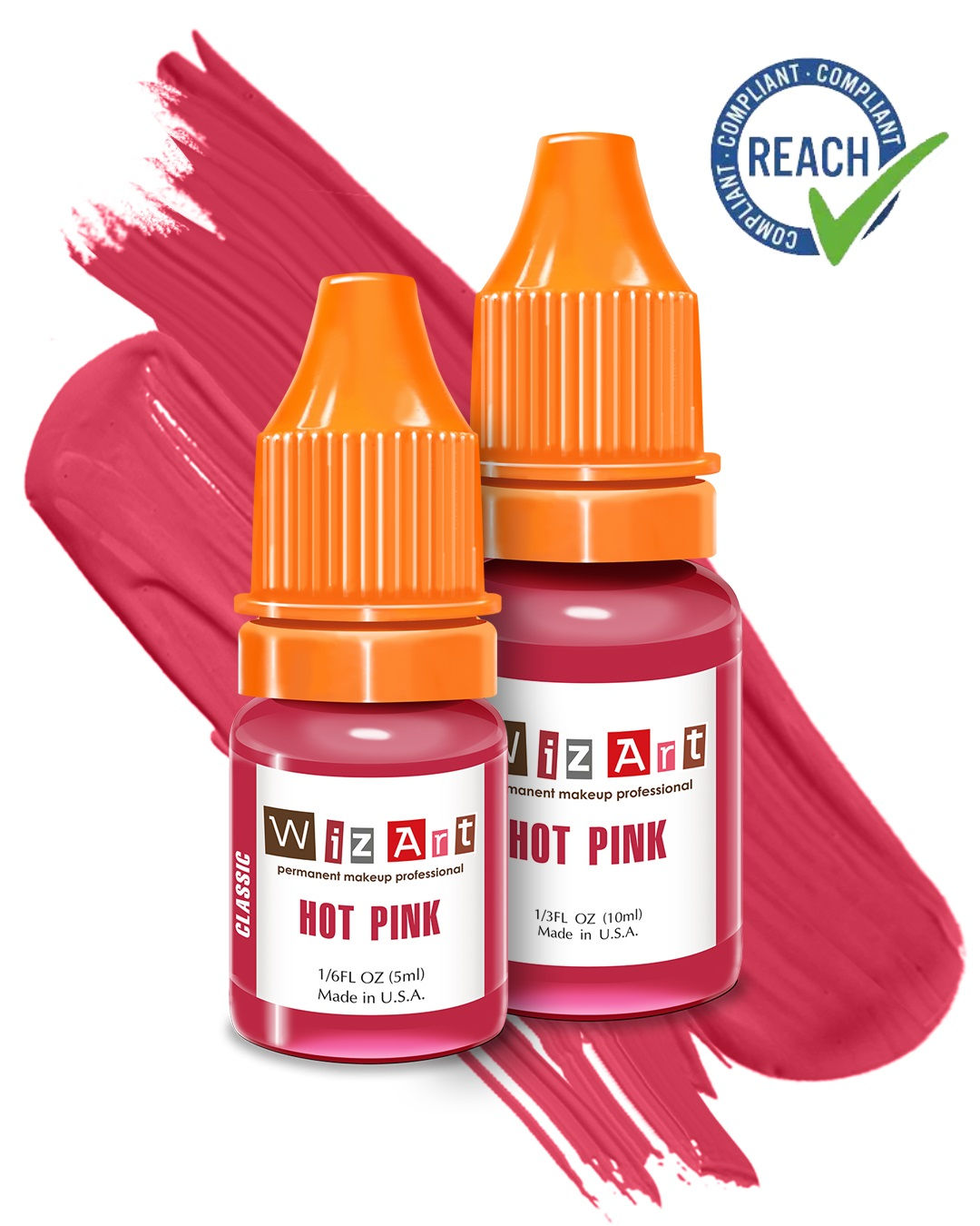 WizArt Classic HOT PINK lips permanent makeup pigment
