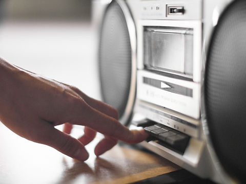 Reproductor de música estéreo portátil