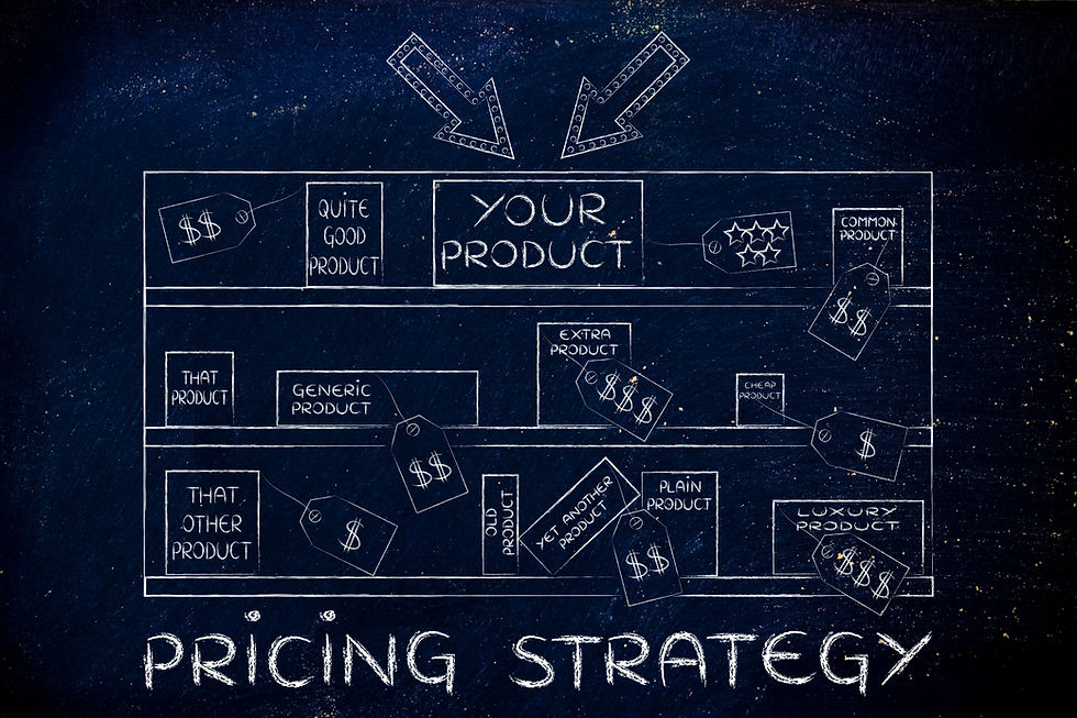 A graph about pricing strategy