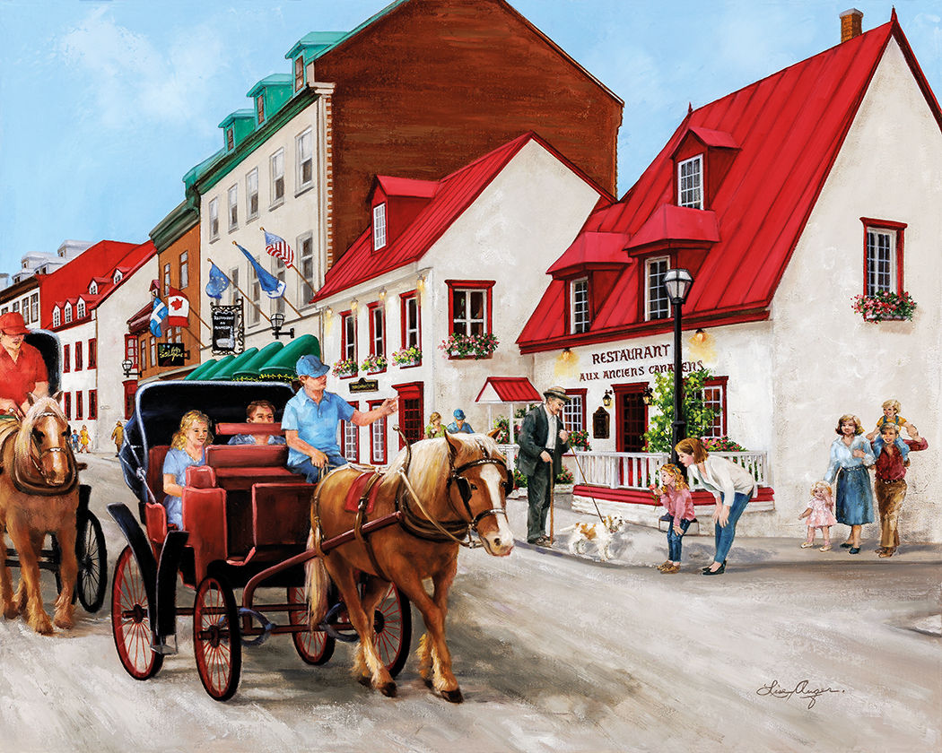 Le restaurant Aux Anciens Canadiens, Québec, par Lise Auger