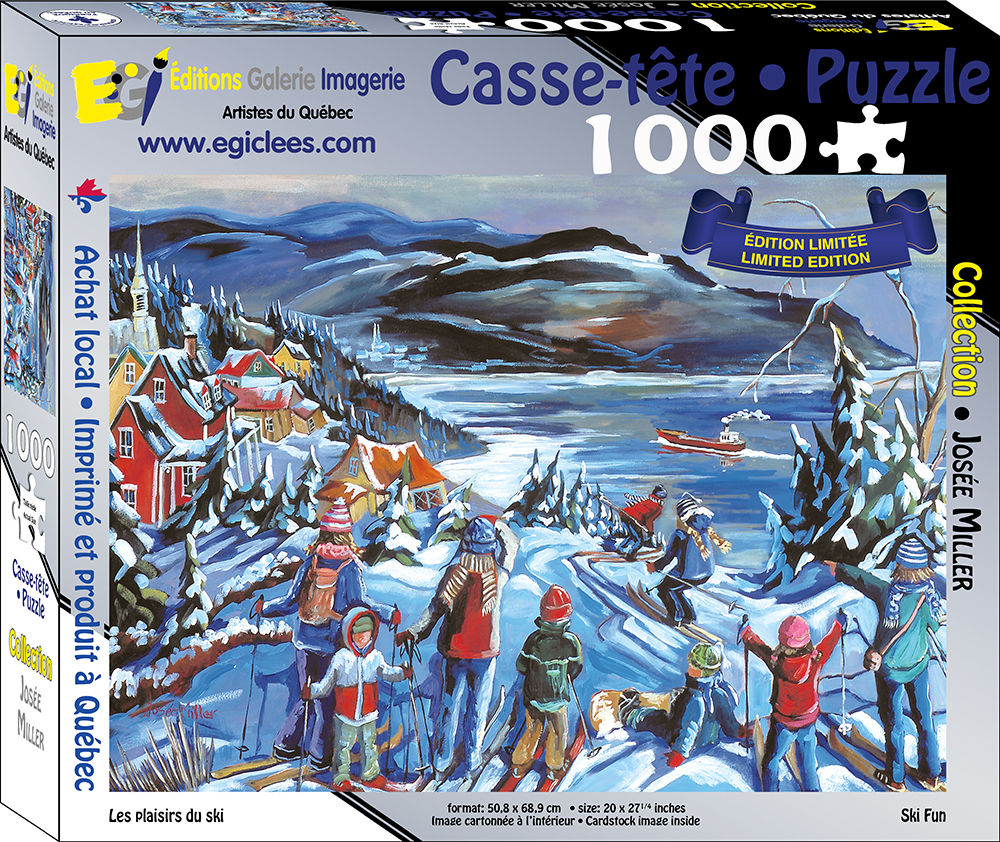 Casse-tête "Les plaisirs du ski" par Josée Miller