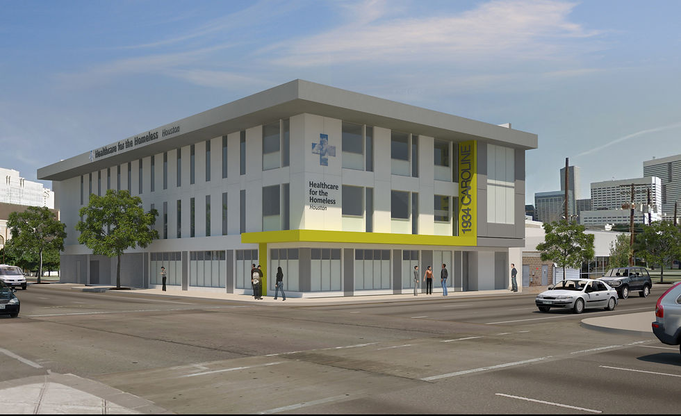 Rendering of new facades