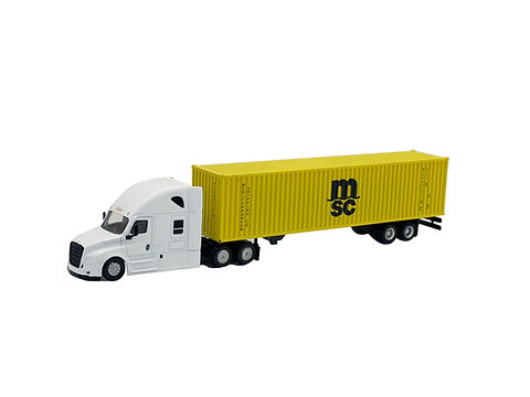 34R-039 Truck Model 1/87 ベンツ コンテナトレーナー 1:87 freightliner truck with dry container | VICMODEL