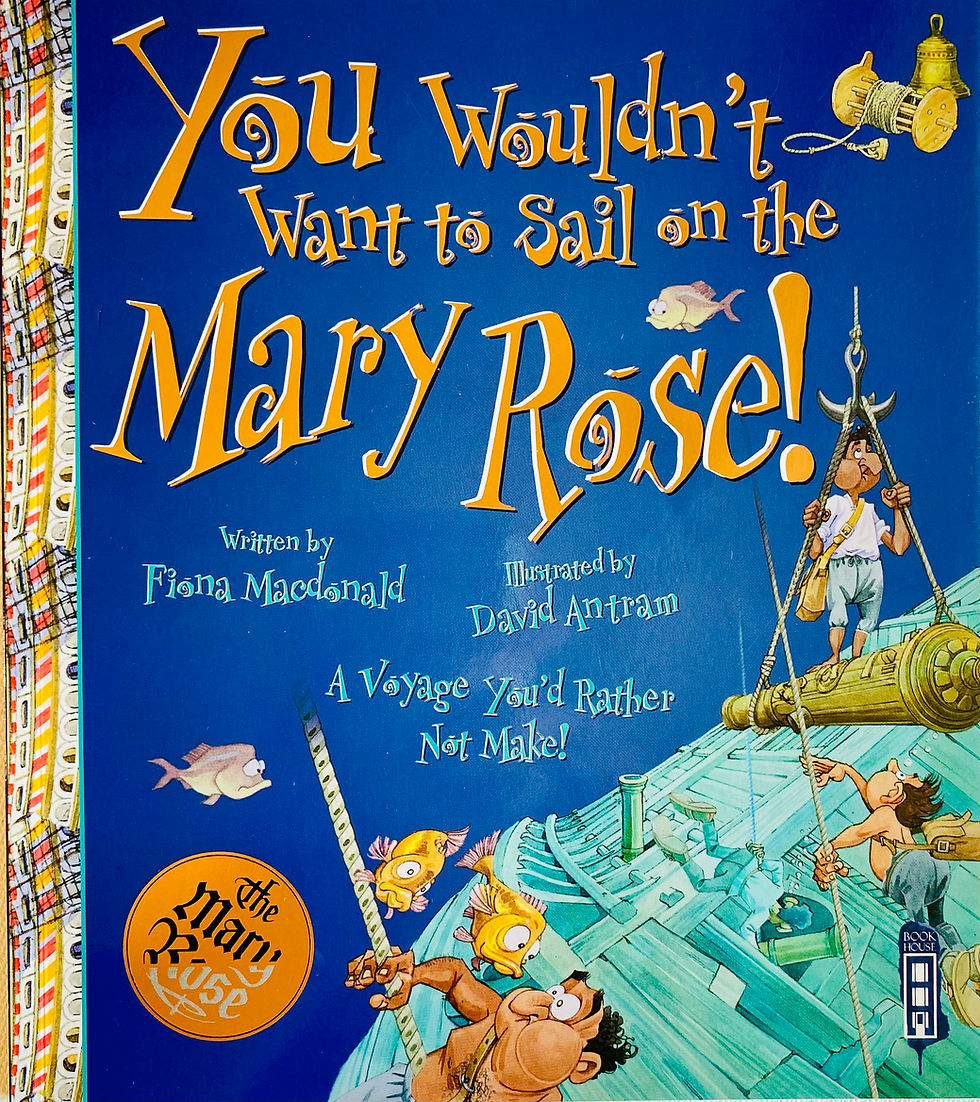Cover of Mary Rose with African divers raising canon from the wreck of the Mary Rose