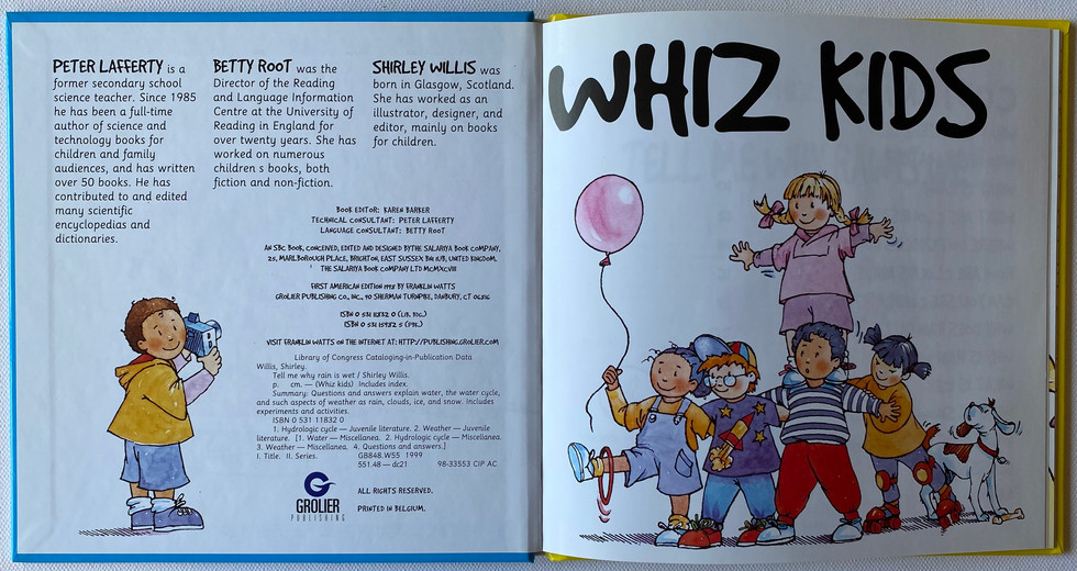 Whiz Kids, Title page, group of children in cartoon style