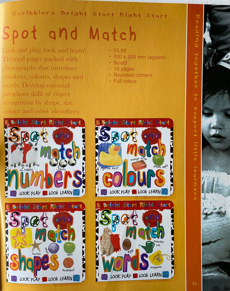 a book that says spot and match on it