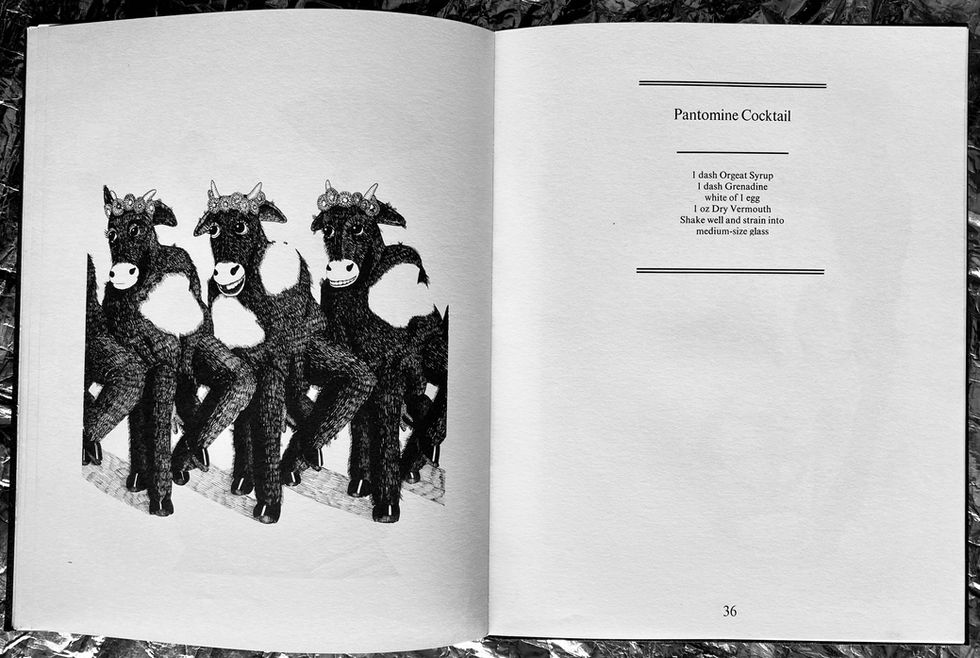Pantomime cows as a chorus line