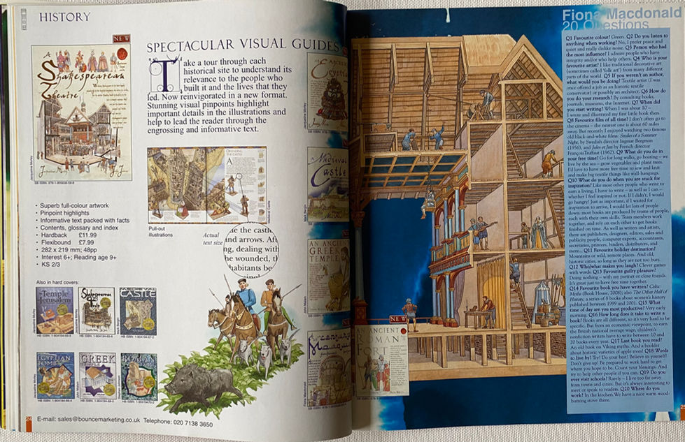 Inside Story/Spectaclar Visual Guides. Catalogue for Book House Imprint of The Salariya Book Company