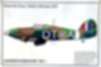 Royal Air Force Battle of Britain 1940. Hawker Hurricane Mk1, artwork by David Antram