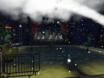 Event Deck in weihnachtlicher Stimmung