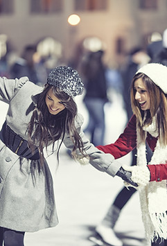 Deux Fille de patinage