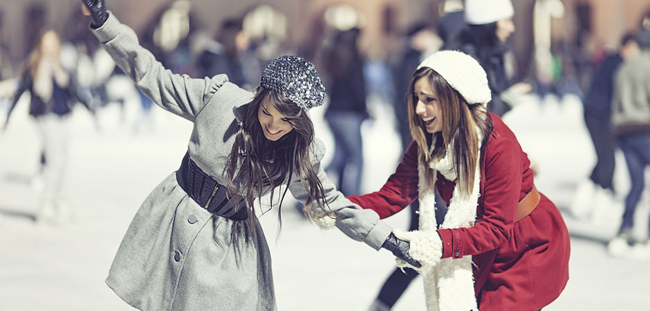 Two Girl Skating