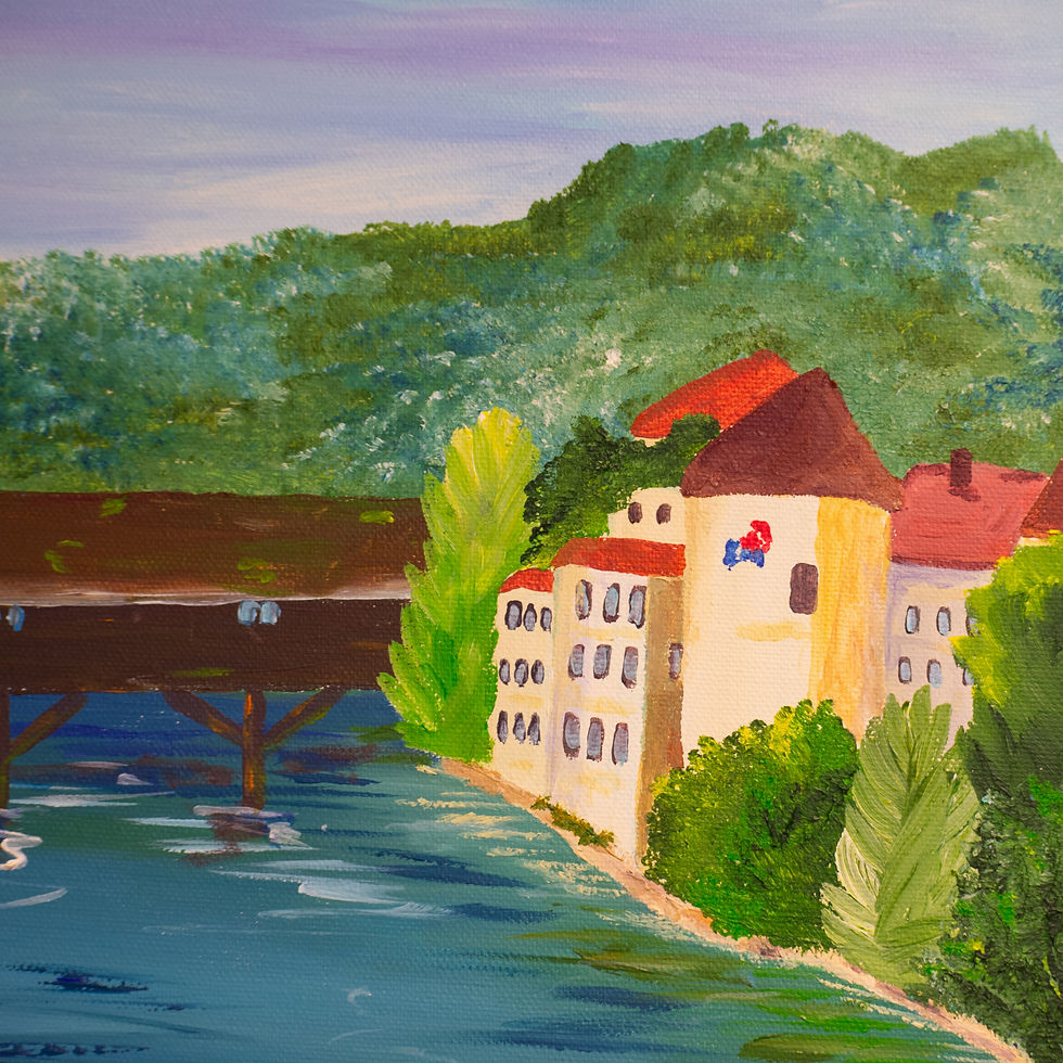 Miniaturbild: Acrylgemälde - Einkaufsbummel