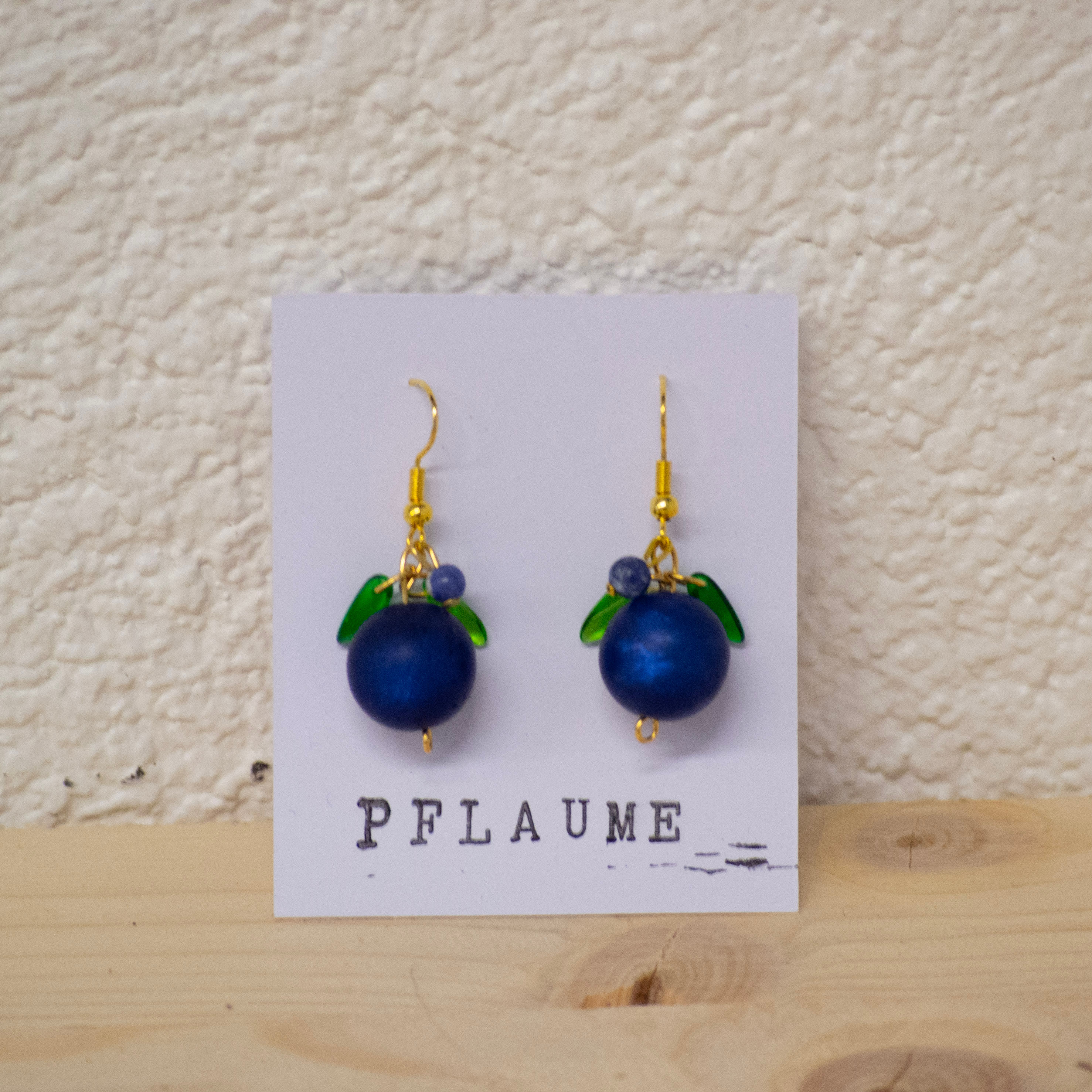 Pflaumen Ohrringe
