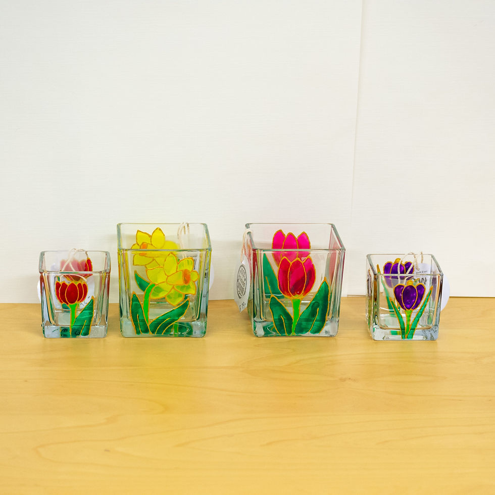 Miniaturbild: Windlichter Frühlingsblumen