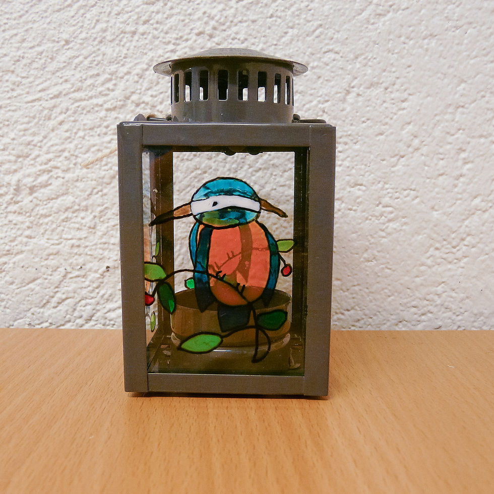 Miniaturbild: Mini Laterne "Eisvogel"