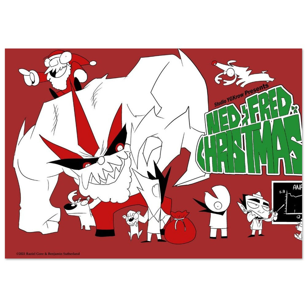 NED & FRED CHRISTMAS Poster