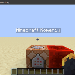 Jak zrobić latający napis w minecraft?