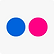 Icono social Flickr