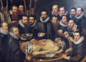 Lección de anatomía del Dr. Willem van der Meer,Michiel Jansz. van Mierevelt (1617)