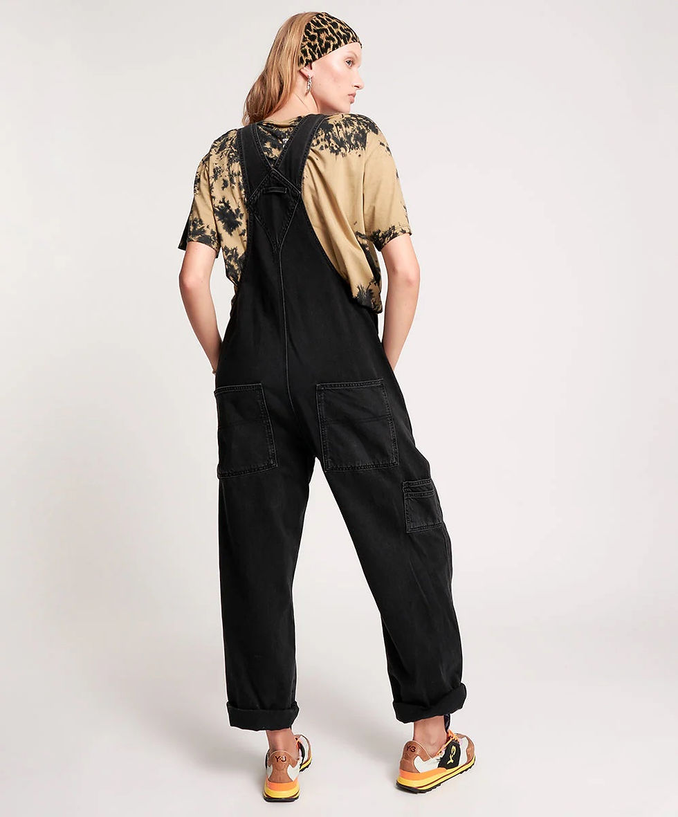 Thumbnail: WORN BLACK STANTON ST OVERALLS