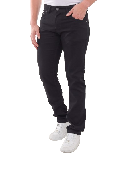 Miniatura: Calça jeans skinny masculina preta.