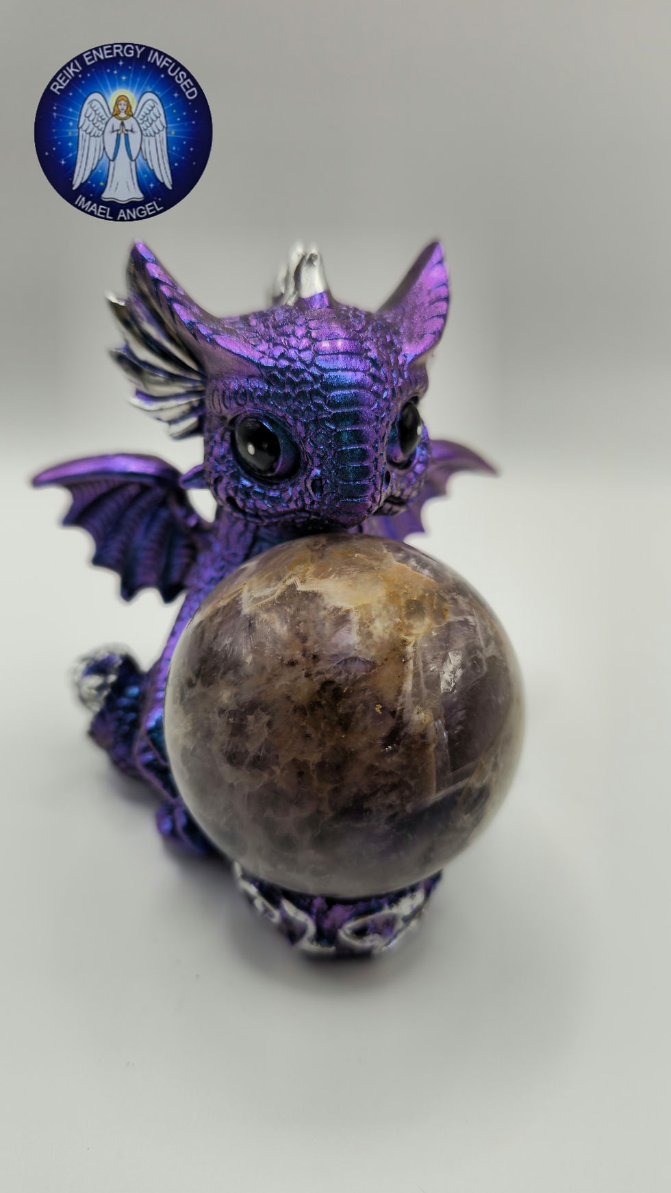 Thumbnail: Dream Amethyst Sphere~ Reiki Infused. Lights Code