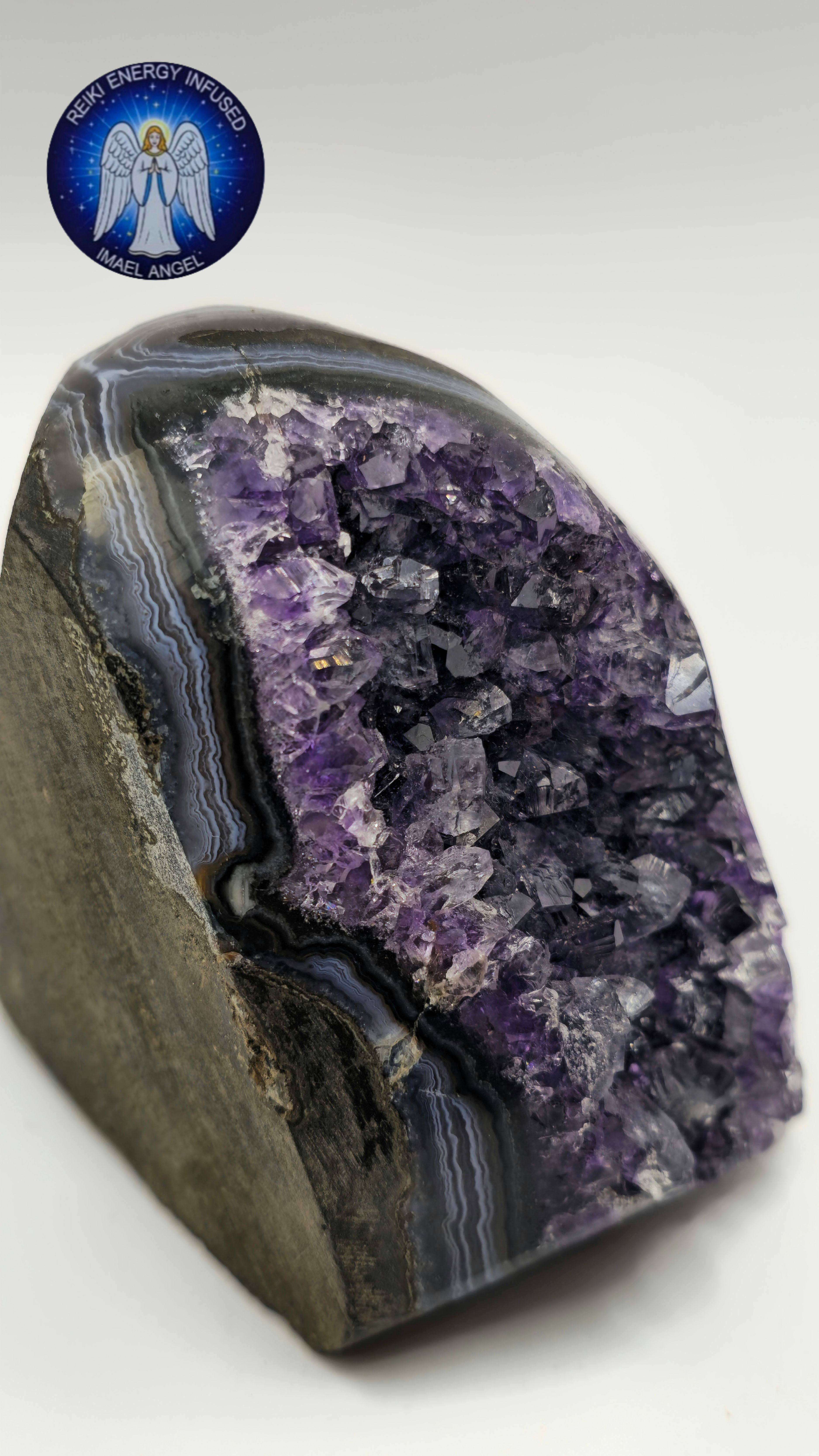 Amethyst Cluster~ Reiki Infused  Light Code