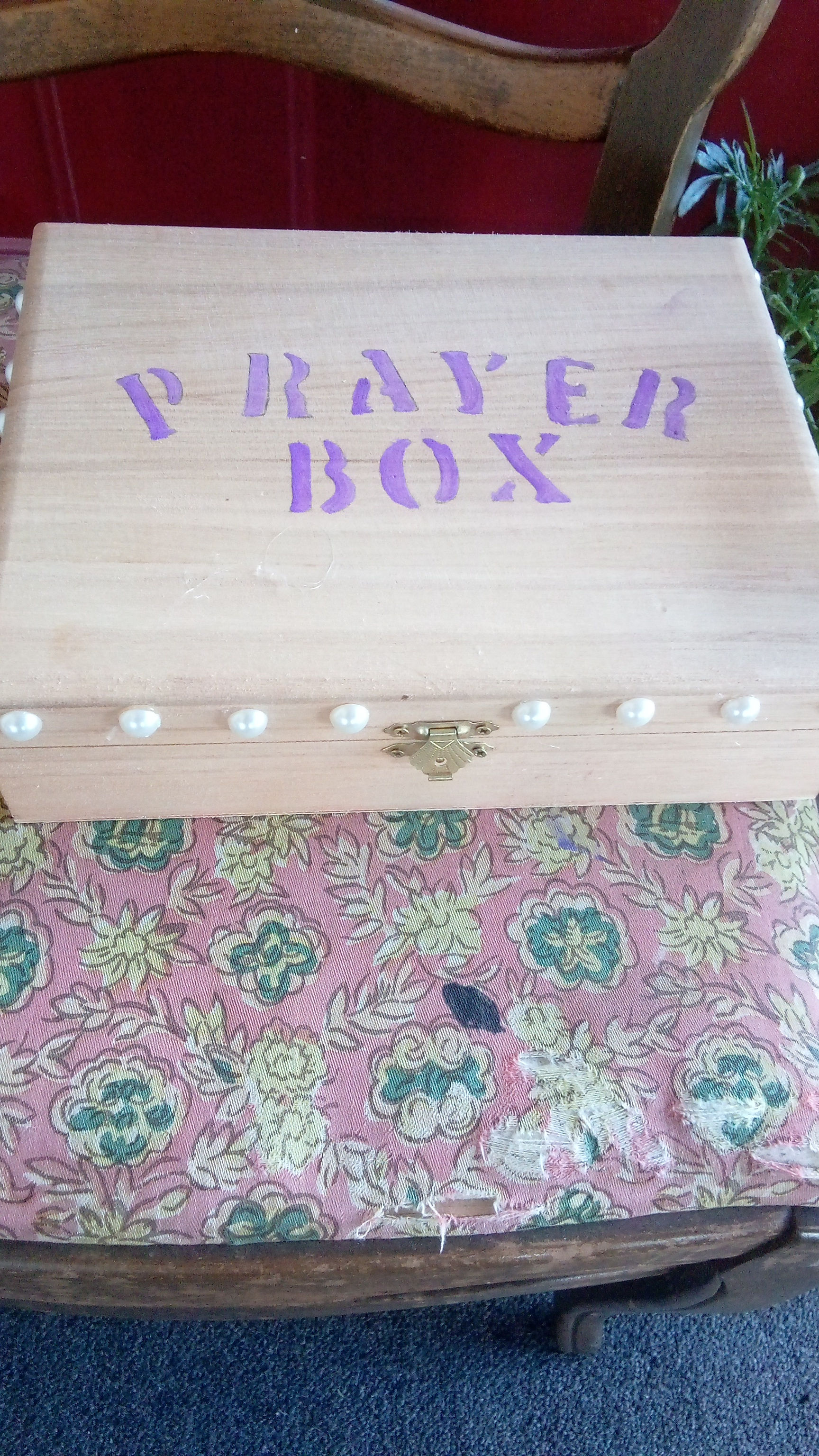 Prayer Box with Pearls