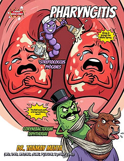 Pharyngitis medical comic