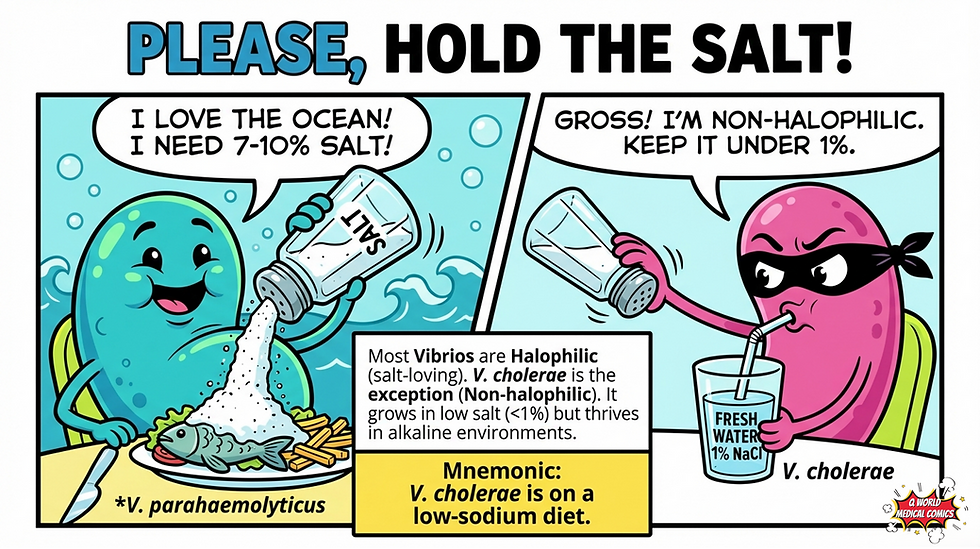 Why Vibrio cholerae Is the Odd One Out